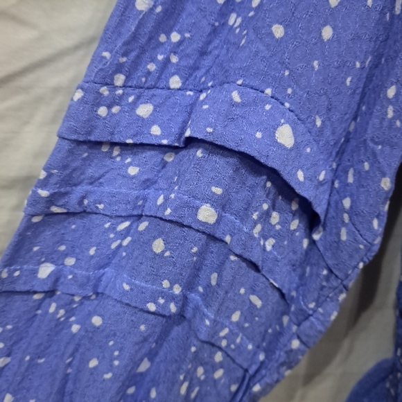 Women's Blue Plus Size Terra & Sky Peplum Top Size 0X 14W - Picture 12 of 16